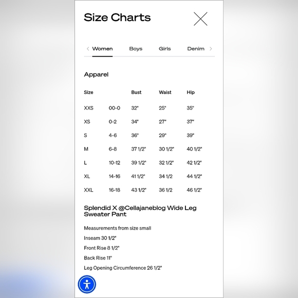 Splendid x Cella Jane | Wide-Leg Sweater Pants | Cocoa/Brown | Size M | Like New - Picture 7 of 8